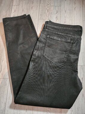 Banana Republic Black Coated Skinny Jeans Men's Size 31